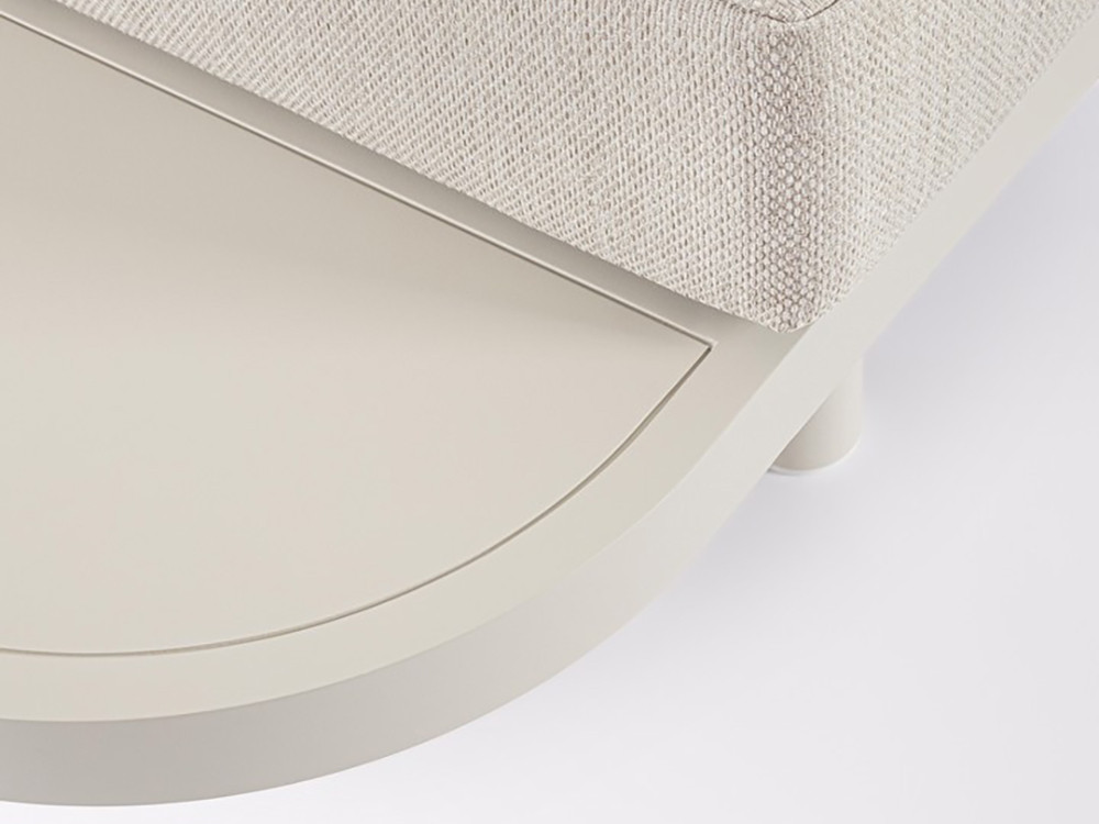 Muebles de terraza modernos: conjunto Hércules de Bizzotto, aluminio y tejido técnico Olefin