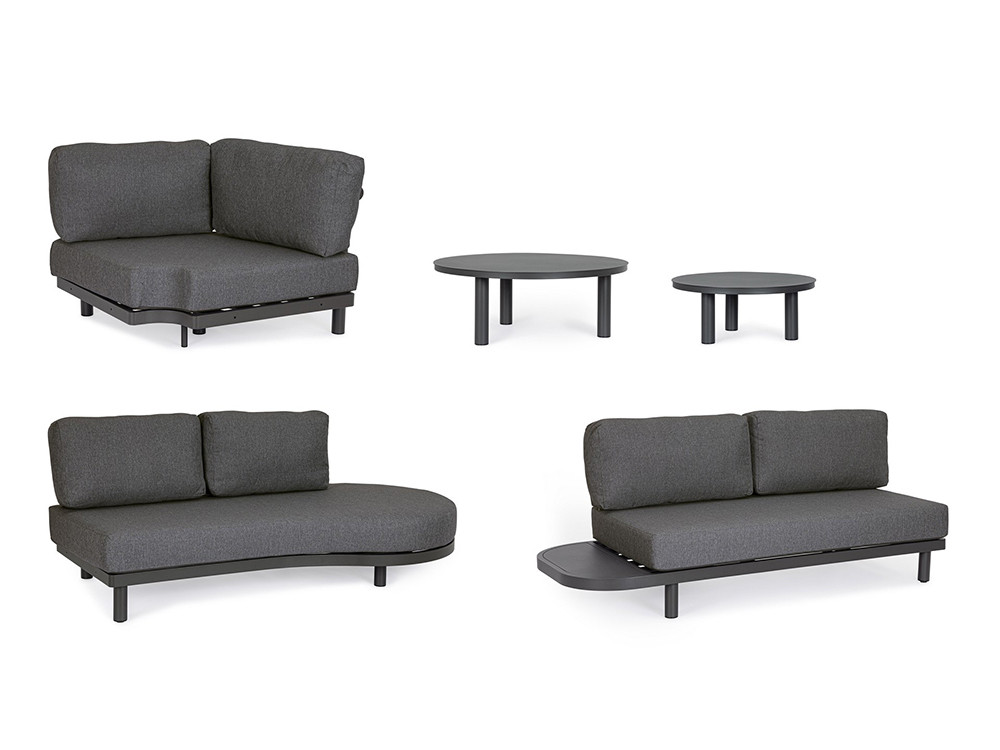 Salón de exterior Hércules de Bizzotto: confort mediterráneo con tapizado Olefin resistente al sol