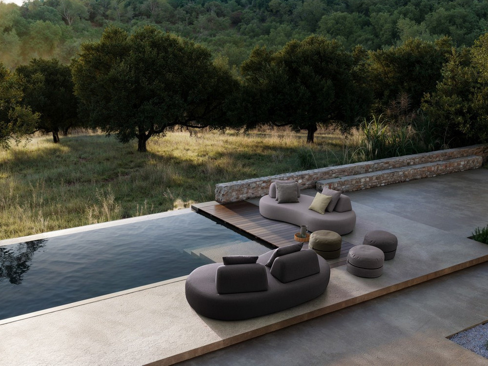 Bizzotto: sofá Cooper de líneas orgánicas, elegancia y funcionalidad superior para la terraza.