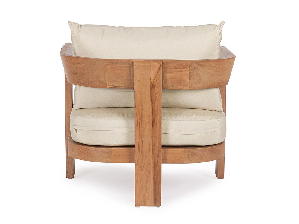 Muebles de terraza modernos: sillón Evora de madera de teca SVLK, elegancia y durabilidad para tu zona exterior.