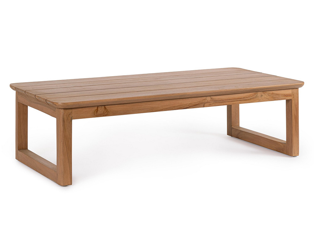 Mesa de centro para exterior Evora en madera de teca SVLK: diseño natural y resistente en Mobel 6000
