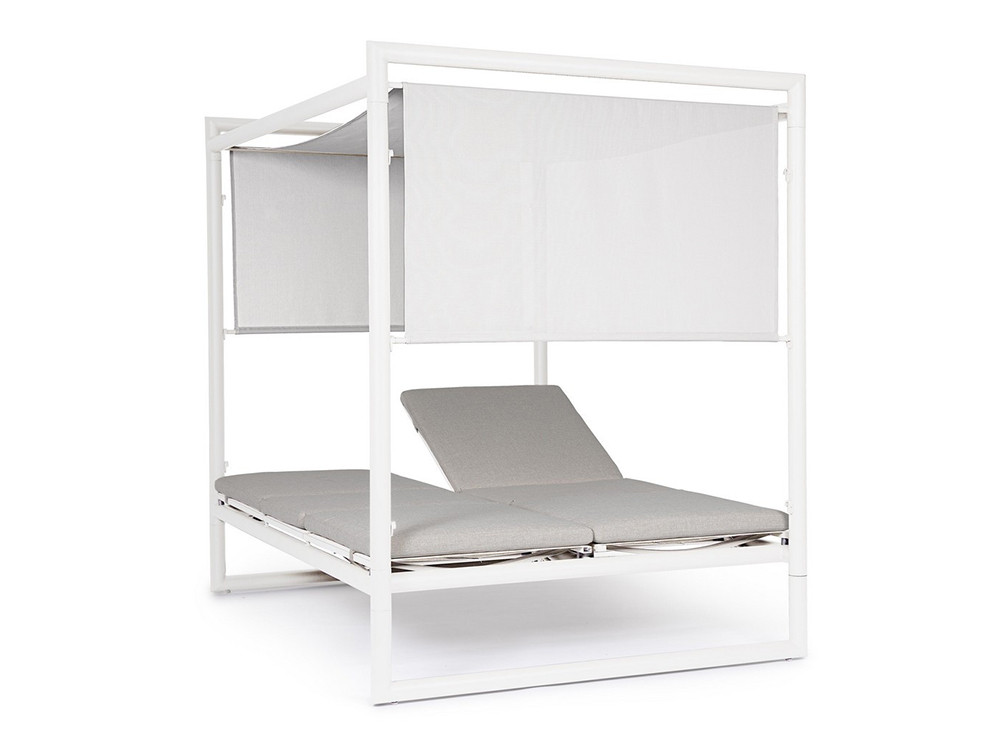 Muebles de terraza modernos: daybed Konnor de aluminio con parasol ajustable en Mobel 6000