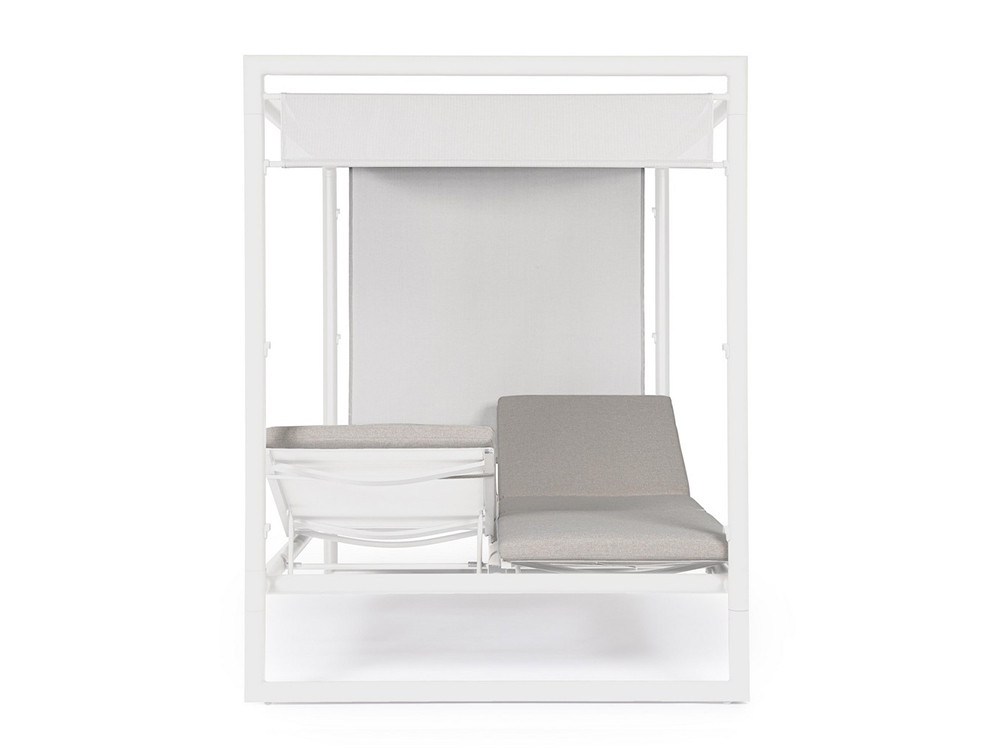 Muebles de exterior de diseño: cama balinesa Konnor reclinable con tejido olefina en Mobel 6000