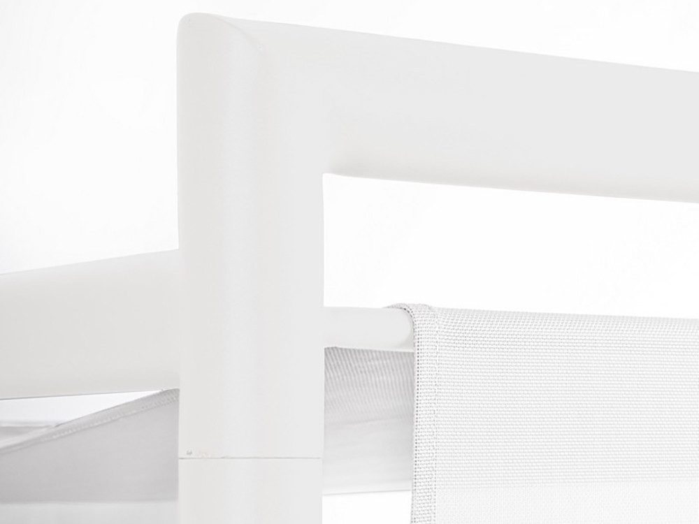 Mueble de jardín: daybed Konnor de aluminio con parasol y camas reclinables independientes Mobel 6000