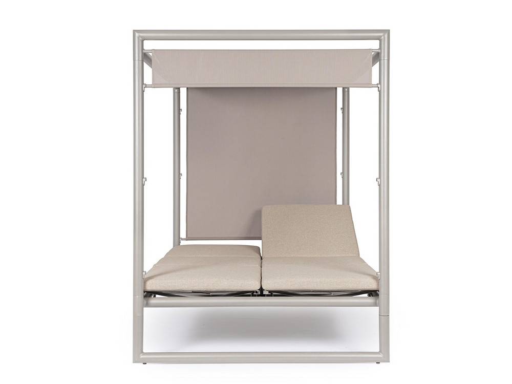Daybed Konnor de exterior con camas reclinables y cojines de olefina en dos sentidos Mobel 6000