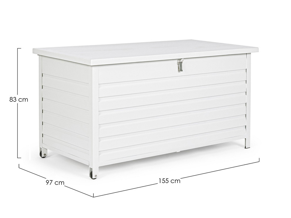 Baúl exterior aluminio Atlantic: mobiliario técnico para terraza y jardín en Mobel 6000