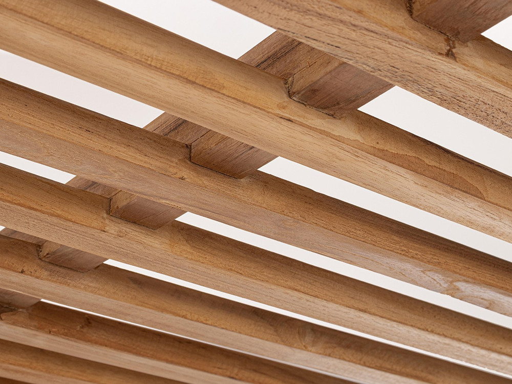 Cama balinesa de madera teca Honolulu FSC con respaldos reclinables y confort olefin en Mobel 6000