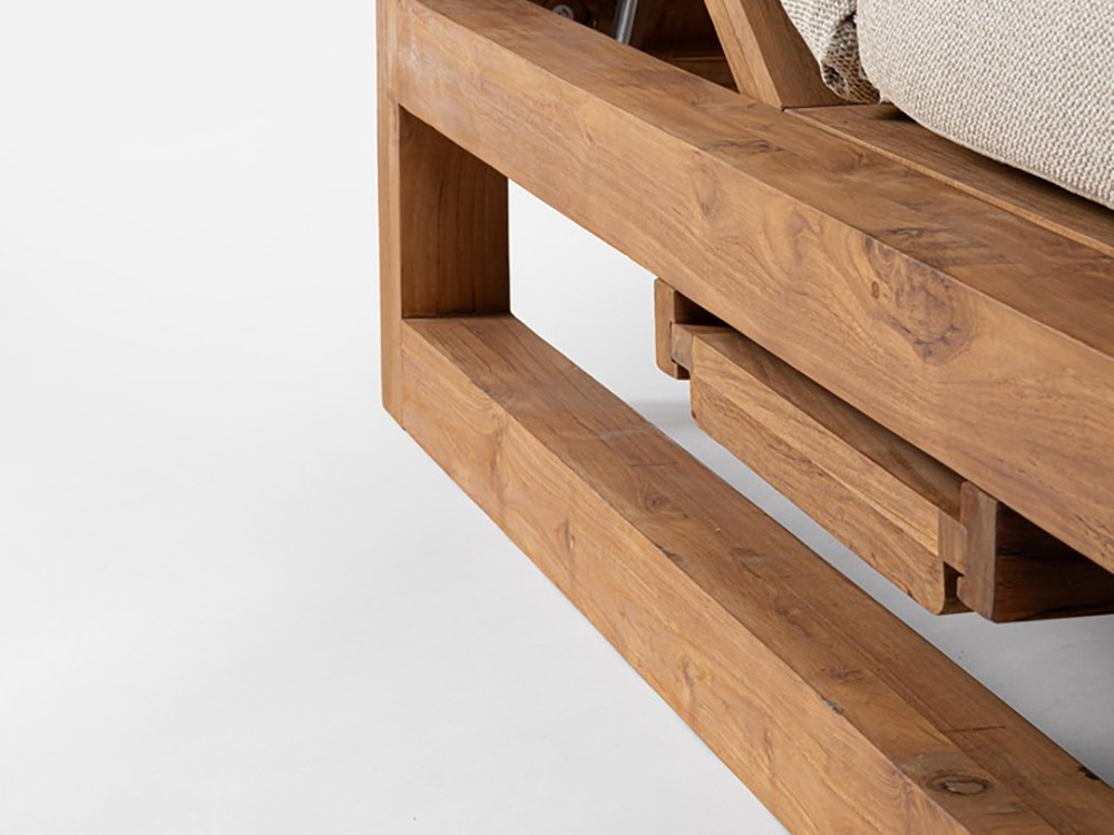 Cama balinesa Bizzotto Honolulu, elegancia en teca FSC con el sello de calidad de Mobel 6000