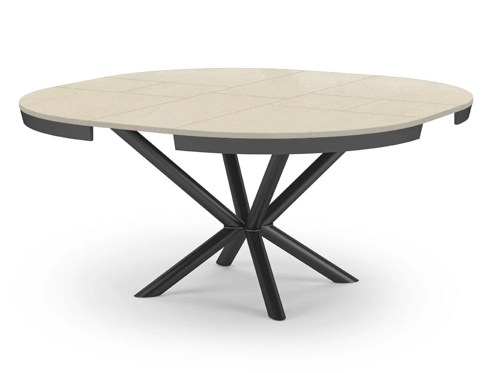 Mobel 6000: mesa comedor redonda extensible Full Moon de Easyline, diseño italiano con apertura patentada
