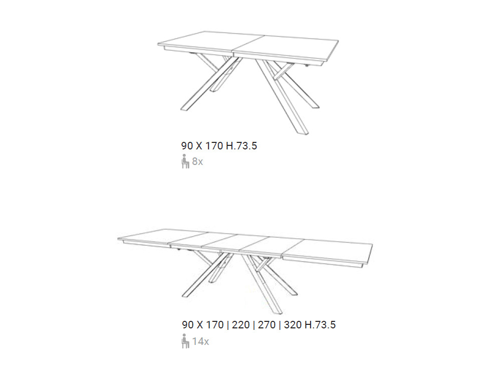 Mesa extensible Diadema
