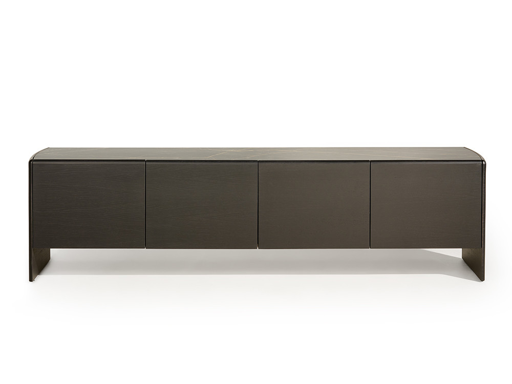 Mobel 6000: mueble televisor moderno Ecos de Didomobili con puertas y sobre porcelánico