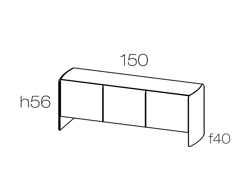 Mobel 6000: mueble salon tv moderno Ecos de Didomobili fabricado en España con precisión técnica