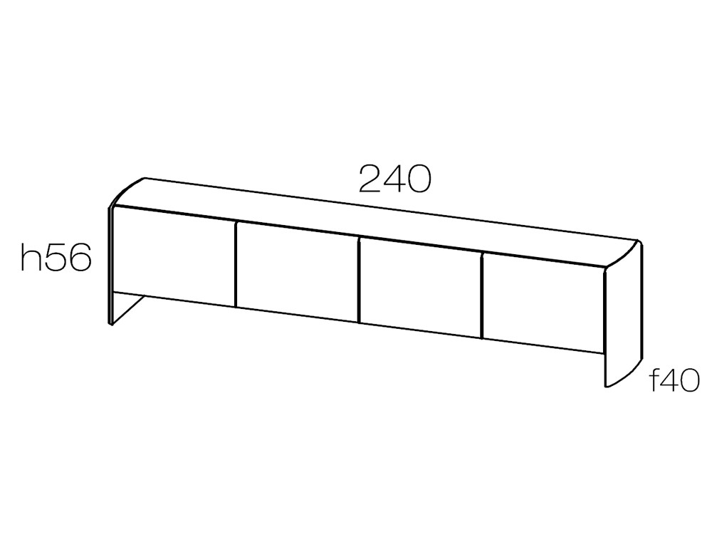 Mueble tv moderno Ecos de Didomobili: acabado roble teñido y sobre porcelánico en Mobel 6000