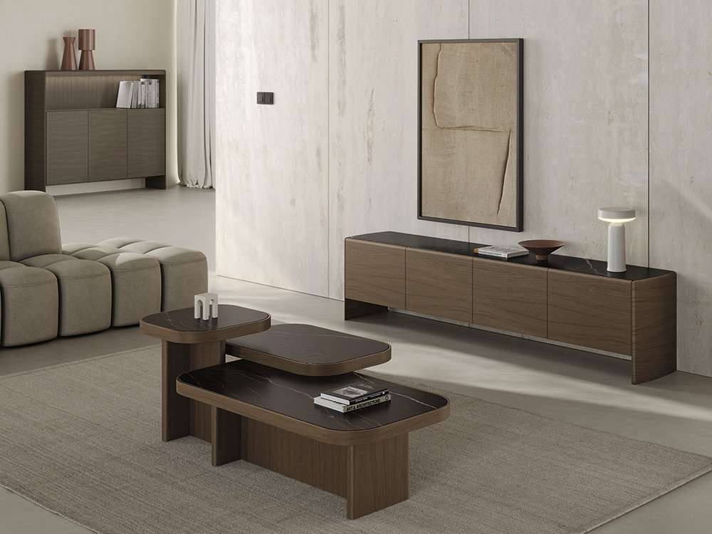 Mobel 6000: muebles para tv modernos de madera Didomobili Ecos, calidad artesanal y 4 medidas