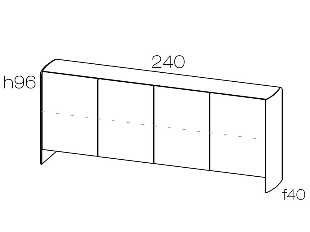 Aparador bajo roble Ecos de Didomobili: precisión técnica y estética porcelánica en Mobel 6000
