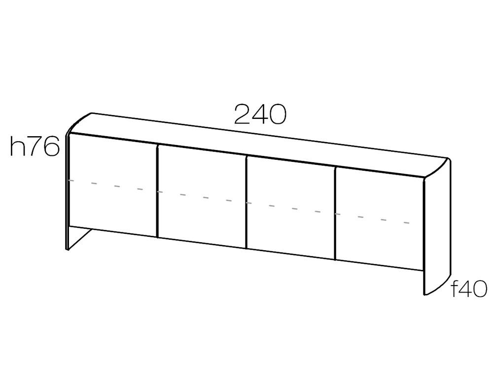 Aparador madera roble Ecos de Didomobili: diseño atemporal con puertas para tu salón en Mobel 6000.