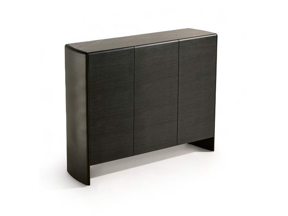 Mobel 6000: aparador alto salon Ecos de Dido mobili, elegante diseño en roble y porcelánico