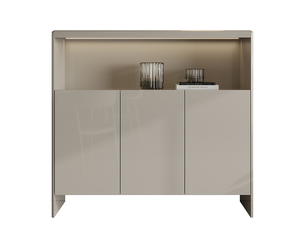 Mobel 6000: aparadores altos modernos Ecos de Dido mobili, acabado lacado con hueco y luz led