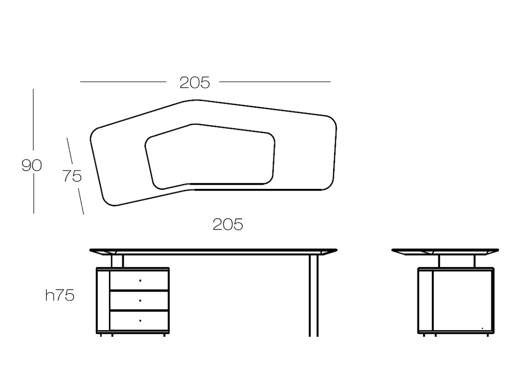 Mobel 6000: escritorio elegante Ecos de Dido mobili, excelencia española en chapa de roble para estudios actuales