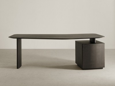 Mobel 6000: muebles de despacho como el modelo Ecos de Dido mobili, con forma y cajonera de roble natural