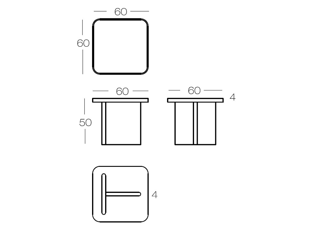 Mesas de centro y auxiliares Tina Dido mobili: conjunto superpuesto en porcelánico y roble en Mobel 6000