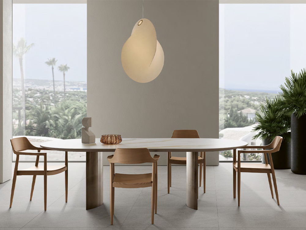 Sillones modernos de diseño Ecos de Dido mobili: estructura de roble tintado artesanal en Mobel 6000