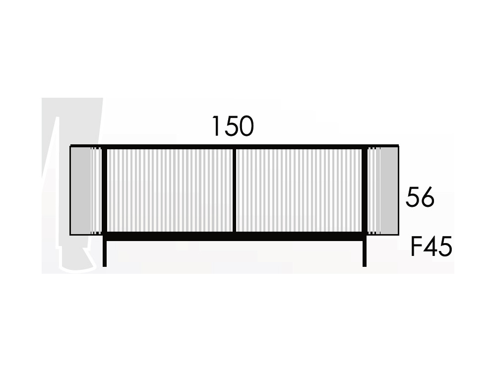 Muebles de televisión modernos Dana: madera de roble alistonada y cristal lacado, disponible en varias medidas en Mobel 6000