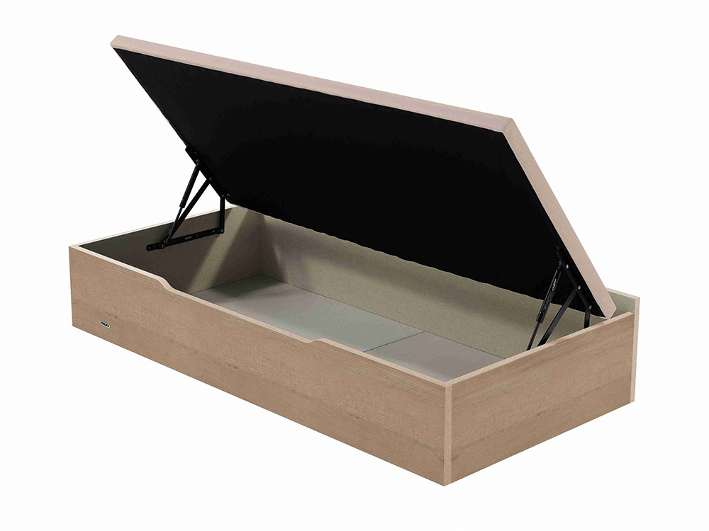 Mobel 6000: canapé abatible Flex de apertura lateral, alta calidad en madera y tejido 3D