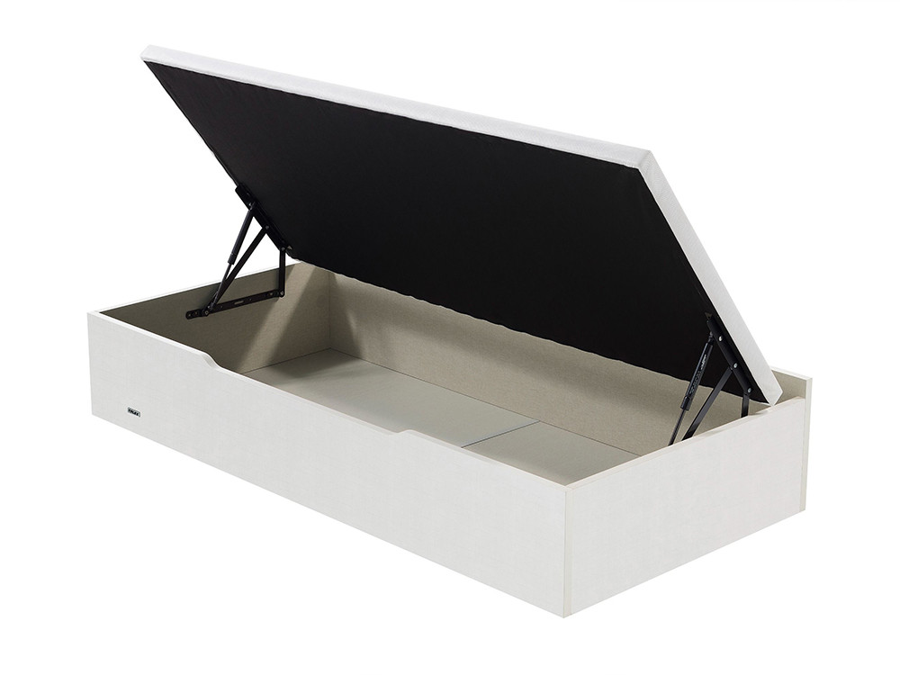 Mobel 6000: canapé abatible Flex de apertura lateral, alta calidad en madera y tejido 3D