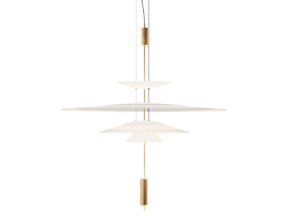 Mobel 6000: lámparas modernas para salón Flamingo 1550 de Vibia, consumo eficiente y estilo atemporal