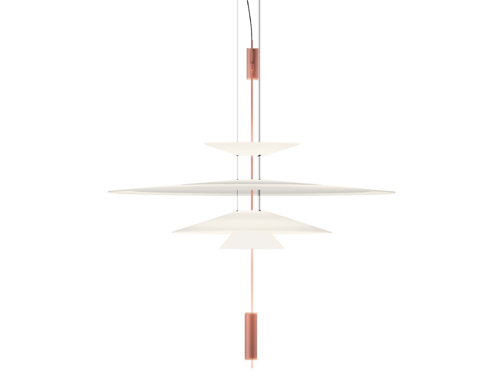 Lámparas de diseño Vibia Flamingo 1550: innovación con 3 luces LED y el lenguaje de las emociones en Mobel 6000