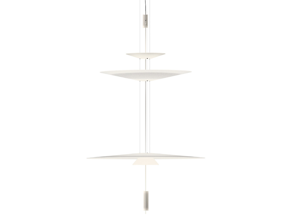 Diseño de iluminación para interiores Vibia: Flamingo 1560 de 3 luces LED, elegancia y bienestar en Mobel 6000
