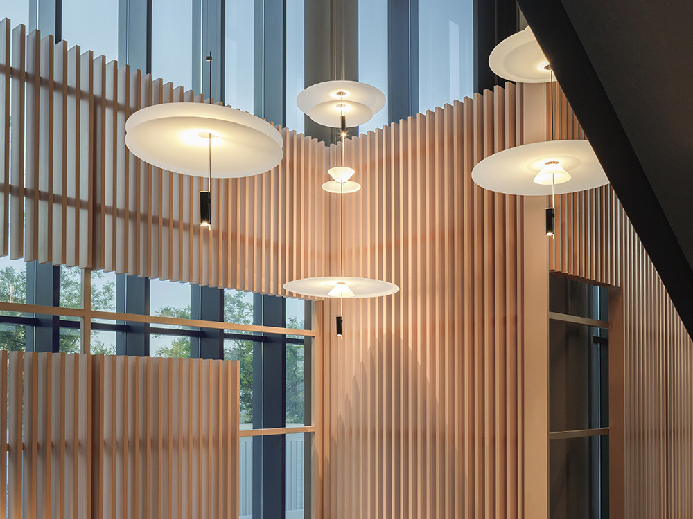 Lámparas de diseño Vibia Flamingo 1570: innovación de Antoni Arola y valor duradero de venta en Mobel 6000