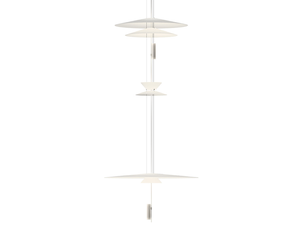 Mobel 6000: lámparas de diseño Vibia Flamingo 1570, materialidad consciente y bienestar por Antoni Arola