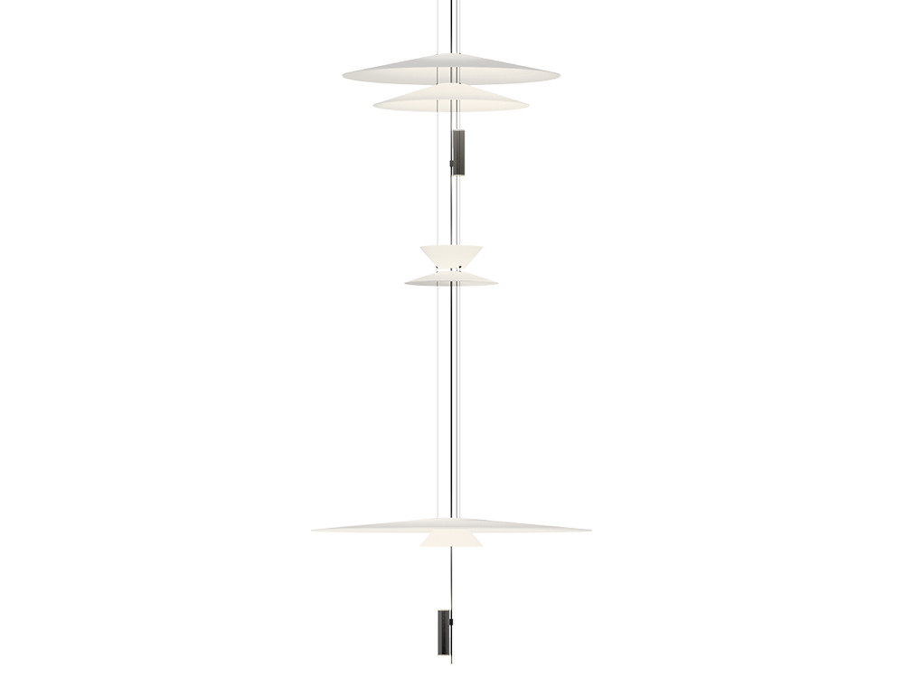 Lámpara de diseño Flamingo 1570 de Vibia: 4 luces LED de consumo eficiente y estilo de Barcelona en Mobel 6000