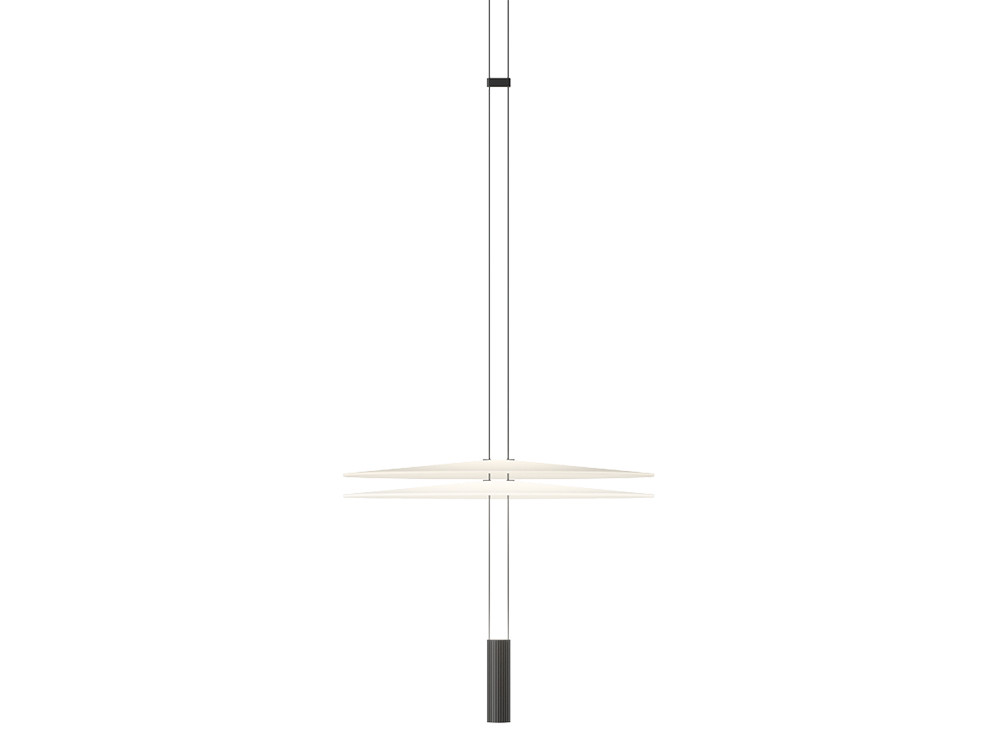 Mobel 6000: lámparas de diseño Vibia Flamingo Mini, materialidad consciente con difusor de PMMA premium