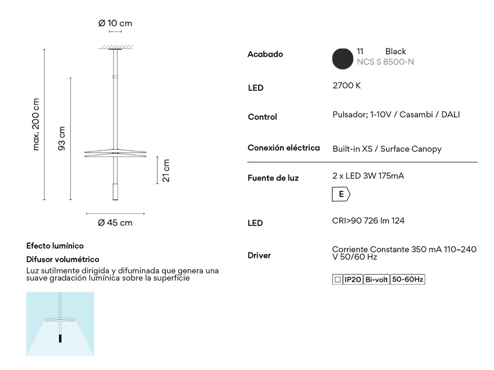 Diseño de iluminación para interiores Vibia: modelo Flamingo Mini 1575, estilo y bienestar en Mobel 6000
