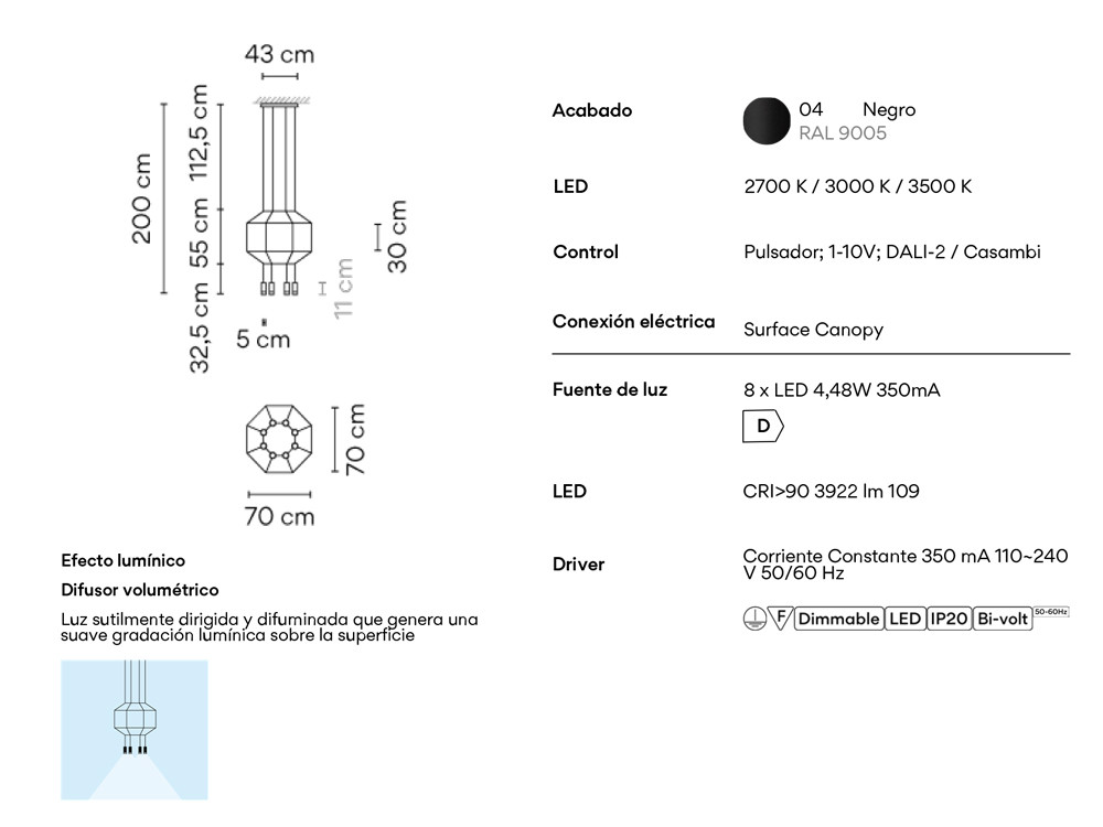 Lámparas de diseño Vibia Wireflow: ocho luces LED para proyectos eficientes en Mobel 6000