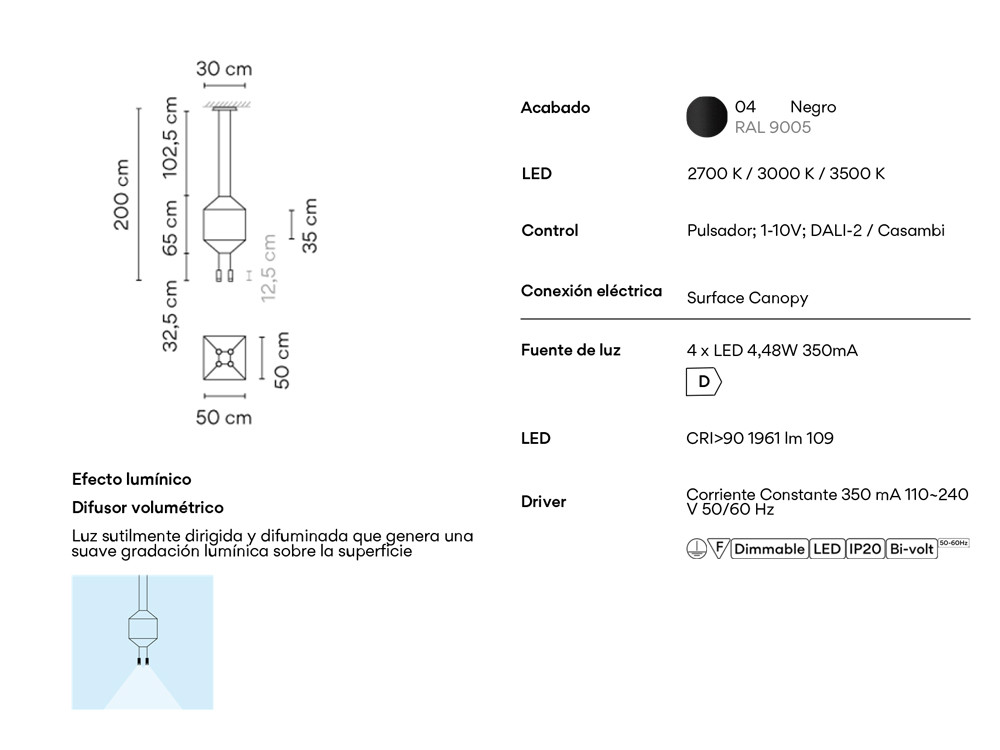 Mobel 6000: lámpara techo Wireflow, ideal para proyectos eficientes de diseño de iluminación interior