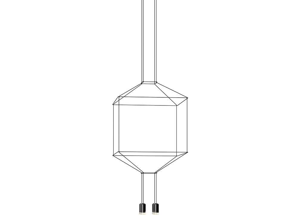 Mobel 6000: lámpara salón Wireflow de Vibia, bienestar e iluminación para interiores de diseño minimalista