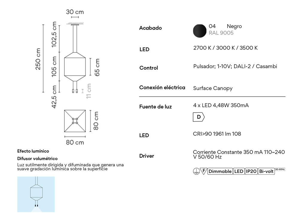 Mobel 6000: lámpara salón Wireflow, el lenguaje de las emociones de Vibia Barcelona en varias medidas