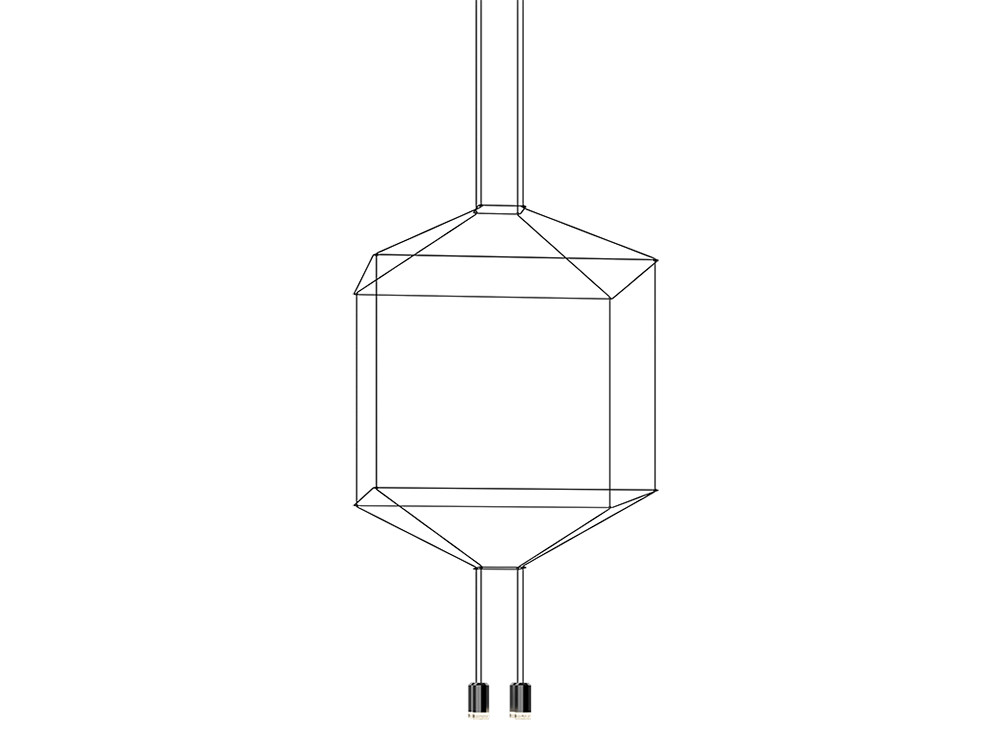 Lámparas modernas para salón Vibia: Wireflow de 4 luces led en varias medidas en Mobel 6000