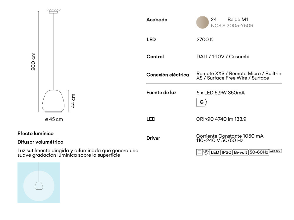 Mobel 6000: lámpara de techo Knit de Vibia, elegancia sensual de Barcelona en varias medidas