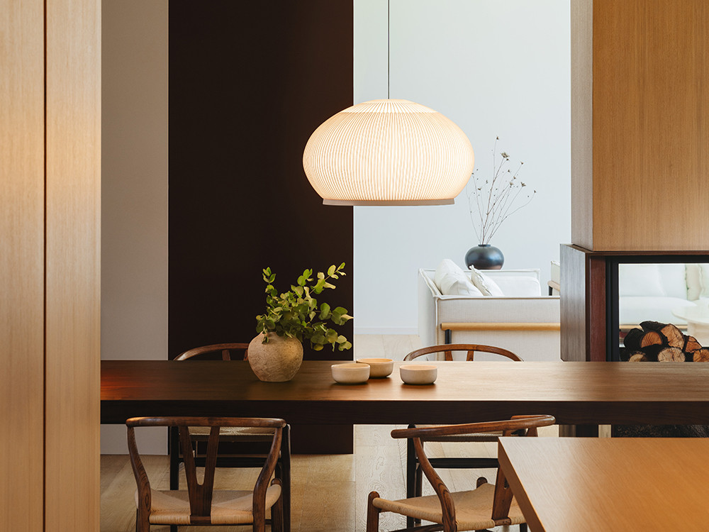 Diseño de iluminación Vibia: modelo Knit, calidez y bienestar en Mobel 6000