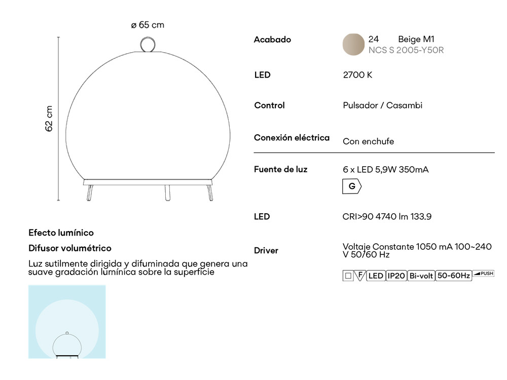 Lámpara de mesa Vibia Knit: materialidad consciente y valor duradero en Mobel 6000