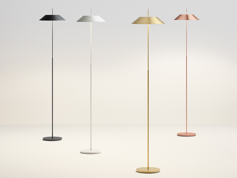 Diseño de iluminación Mayfair de Vibia: varios acabados metálicos y luz de alta calidad en Mobel 6000