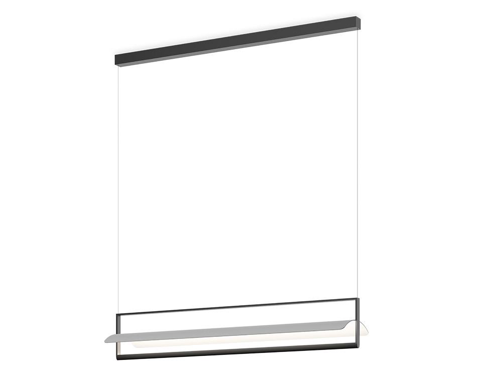 Mobel 6000: lámparas de diseño Vibia Kontorno, placa metálica curvada disponible en tres medidas