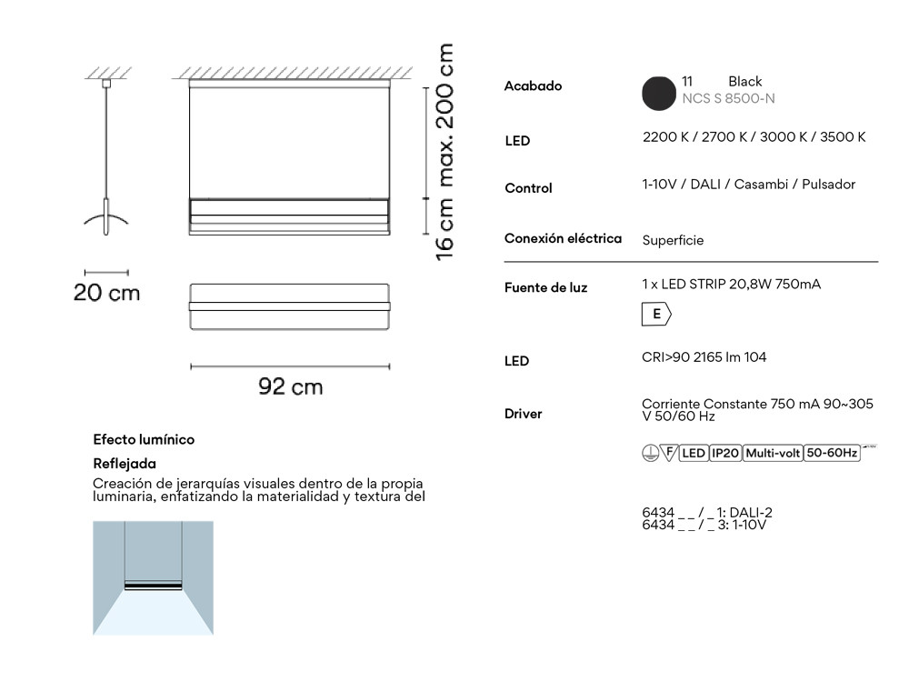 Diseño de iluminación para interiores Vibia: Kontorno, marco curvado y bienestar en Mobel 6000