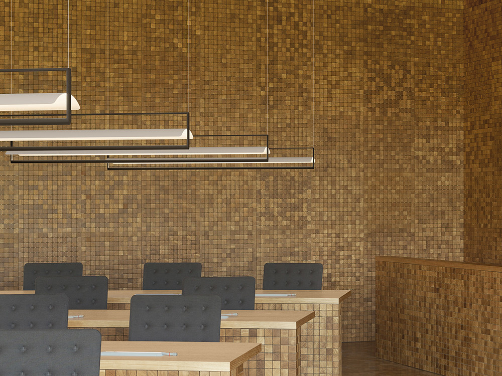 Lámparas modernas para salón Vibia Kontorno: marco curvado de Sebastian Herkner en Mobel 6000