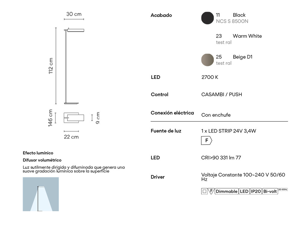 Lámparas de diseño Vibia Asia: consumo eficiente LED y estética intemporal para Mobel 6000